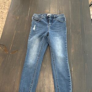 Gibson Latimer Distressed Blue Skinny Jeans